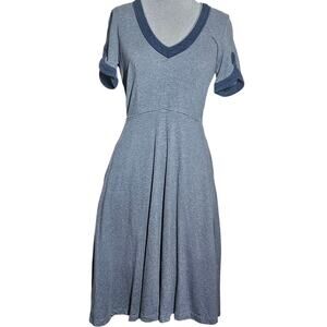 Gray Knee Length Dress with Pockets Size 6